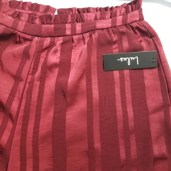 Lulu's Two Step Burgundy Striped Wide Leg Pants - Picture 8 of 13